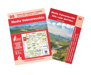 95 - Media Valmarecchia carta e guida dei sentieri 1:25.000