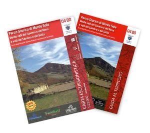 Parco Storico di Monte Sole - Medie valli del Savena e del Reno e valli del Sambro e del Setta 1:25.000 + guida