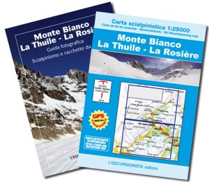 Monte Bianco, La Thuile, La Rosière scialpinistica 1:25.000