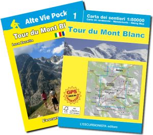 Tour du Mont Blanc guida + carta 1:50.000