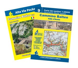 Cammino Balteo Valle d'Aosta guida+carta 1:25000