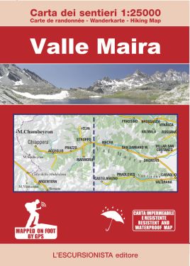  Valle Maira carta dei sentieri 1:25.000 IN RISTAMPA