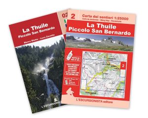 02 - La Thuile, Piccolo San Bernardo carta dei sentieri 1:25.000 IMPERMEABILE