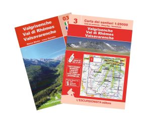 03 - Valgrisenche, Val di Rhêmes, Valsavarenche carta dei sentieri 1:25.000 ANTISTRAPPO 2022