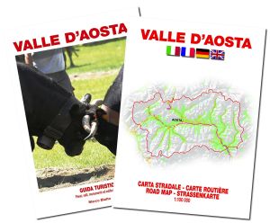 Valle d'Aosta guida turistica + carta stradale 1:100.000
