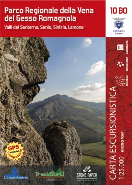 Parco Regionale della Vena del Gesso Romagnola 1:25.000 + guida escursionistica